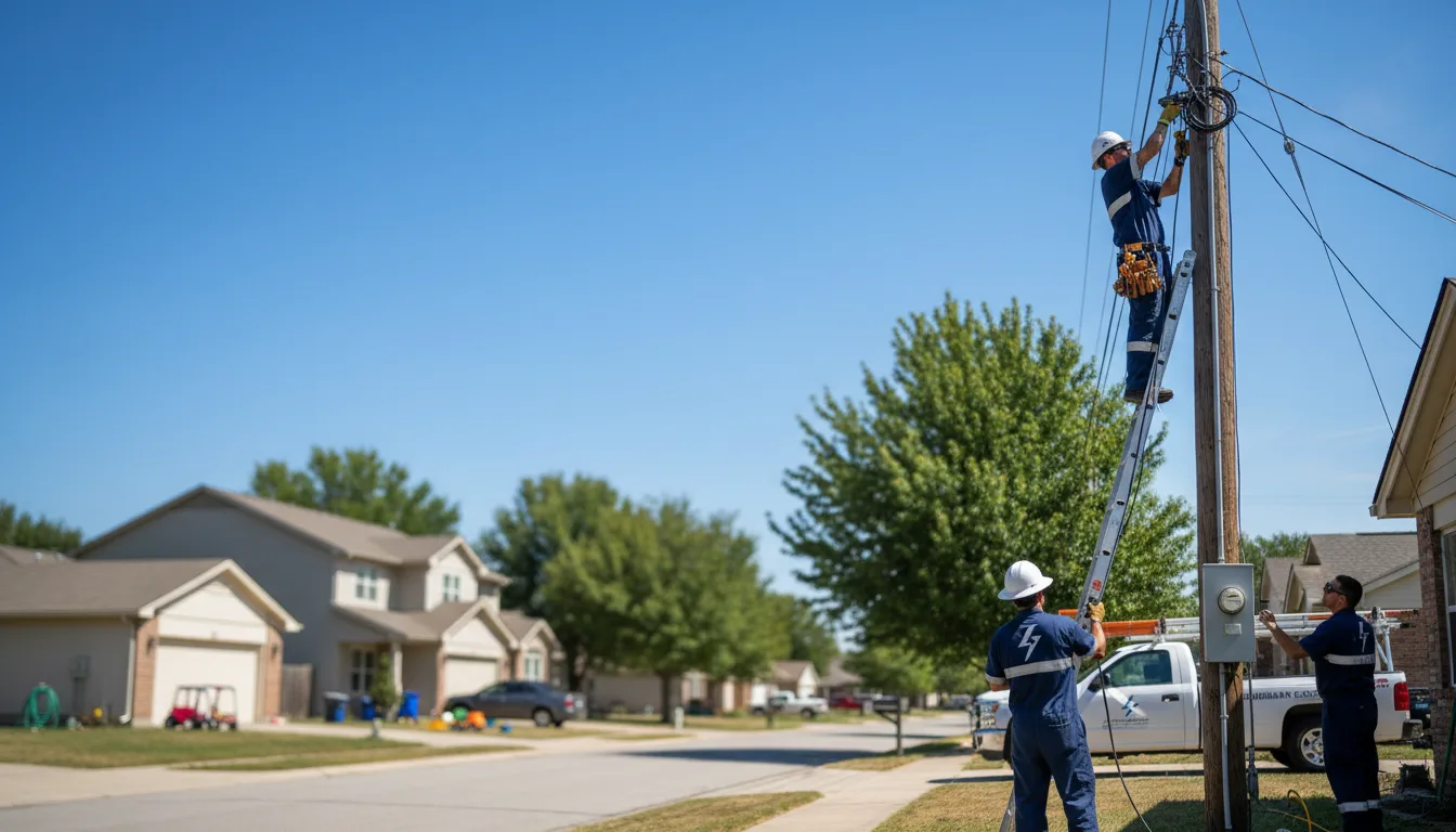 Residential electrician providing installation services in Spraggs, PA